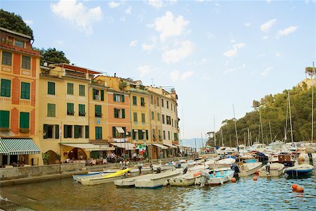 simsearch:625-02928063,k - Boats at a harbor, Italian Riviera, Portofino, Genoa, Liguria, Italy Stock Photo - Premium Royalty-Free, Code: 625-02927925