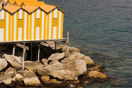 Tourist resorts at the sea, Marina Grande, Capri, Sorrento, Sorrentine Peninsula, Naples Province, Campania, Italy Foto de stock - Sin royalties Premium, Código: 625-02927945