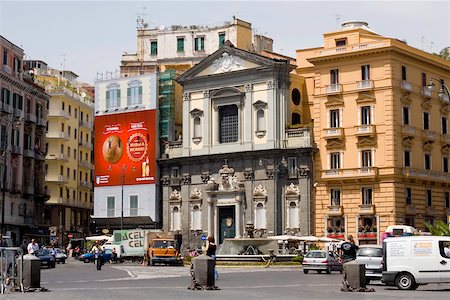 Buildings at a town square, Piazza Trieste e Trento, Naples, Naples Province, Campania, Italy Stock Photo - Premium Royalty-Free, Code: 625-02928216