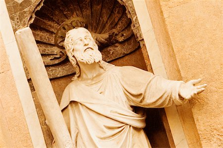 Statue in a church, Baroque Il Gesu, Genoa, Liguria, Italy Stock Photo - Premium Royalty-Free, Code: 625-02928251