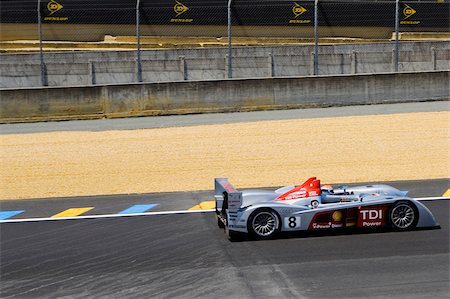 Stock car in a motor racing track, Le Mans, France Foto de stock - Royalty Free Premium, Número: 625-02928340