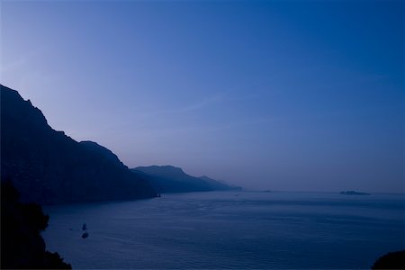 seascapes mountain view - Panoramic view of the sea, Amalfi Coast, Campania, Italy Stock Photo - Premium Royalty-Free, Code: 625-02928388