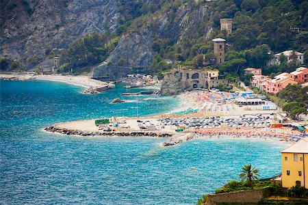 Houses in a town at the seaside, Ligurian Sea, Italian Riviera, Cinque Terre, La Spezia, Liguria, Italy Stock Photo - Premium Royalty-Free, Code: 625-02928450