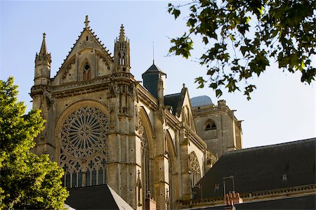 sarthe - Low angle view of a cathedral, Le Mans Cathedral, Le Mans, France Stock Photo - Premium Royalty-Free, Code: 625-02928473
