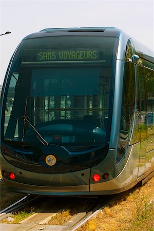 streetcar track - Cable car on tracks, Bordeaux, France Stock Photo - Premium Royalty-Free, Code: 625-02928699