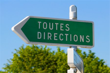 european signpost - Close-up of an information board, Le Mans, France Stock Photo - Premium Royalty-Free, Code: 625-02928761