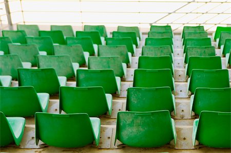 Empty seats in a stadium, Le Mans, France Foto de stock - Sin royalties Premium, Código: 625-02928833