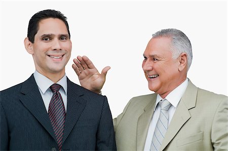 simsearch:625-02930851,k - Close-up of a businessman appreciating another businessman Stock Photo - Premium Royalty-Free, Code: 625-02929446