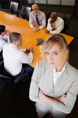 Portrait of a businesswoman standing in a board room Stock Photo - Premium Royalty-Free, Code: 625-02929559