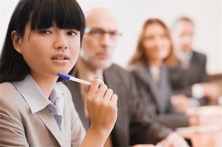 executives brainstorming - Portrait of a businesswoman Stock Photo - Premium Royalty-Free, Code: 625-02930789