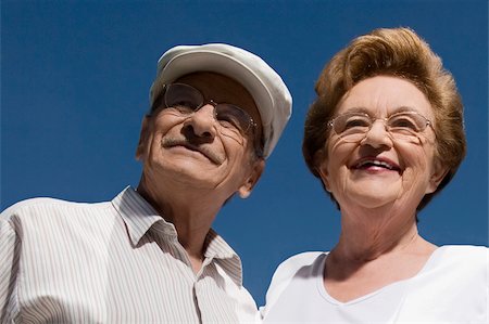 Close-up of a senior couple smiling Stock Photo - Premium Royalty-Free, Code: 625-02931024