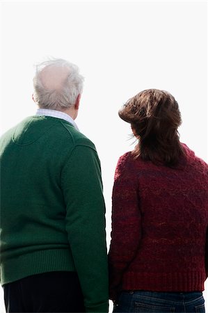 simsearch:625-02928309,k - Rear view of a couple standing together Stock Photo - Premium Royalty-Free, Code: 625-02931099