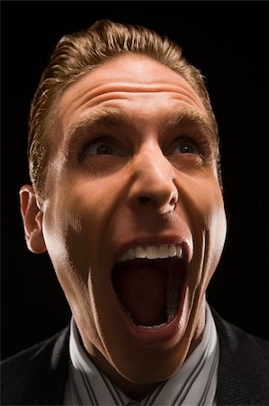furious - Close-up of a businessman shouting Stock Photo - Premium Royalty-Free, Code: 625-02931347