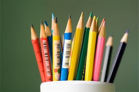 sharp objects - Close-up of colored pencils Stock Photo - Premium Royalty-Free, Code: 625-02932052