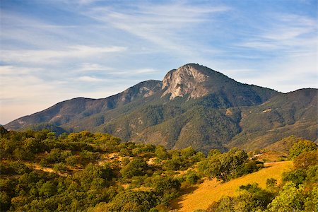 rolling - Trees on a rolling landscape with a mountain in the background, Hierve El Agua, Oaxaca, Oaxaca State, Mexico Stock Photo - Premium Royalty-Free, Code: 625-02933319