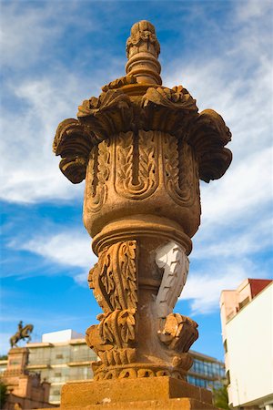 Low angle view of a sculpture, General Enrique Estrada, Zacatecas State, Mexico Stock Photo - Premium Royalty-Free, Code: 625-02933734