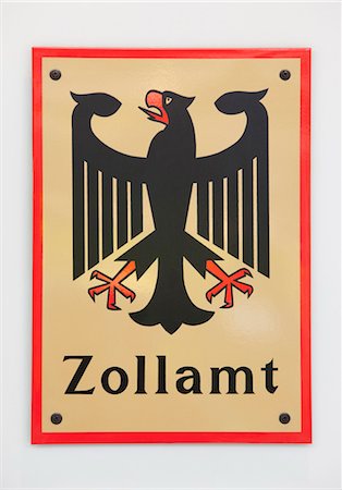 German Customs sign Stock Photo - Premium Royalty-Free, Code: 628-05817831