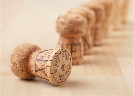 diagonal lines in photography - Corks, close-up Foto de stock - Sin royalties Premium, Código: 628-05818002