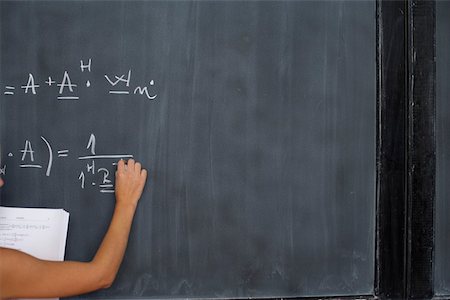 Blackboard with arithmetic's on it, close-up Stock Photo - Premium Royalty-Free, Code: 628-01278955