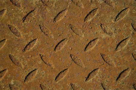simsearch:628-01494974,k - Rusty metal with pattern Stock Photo - Premium Royalty-Free, Code: 628-01495007
