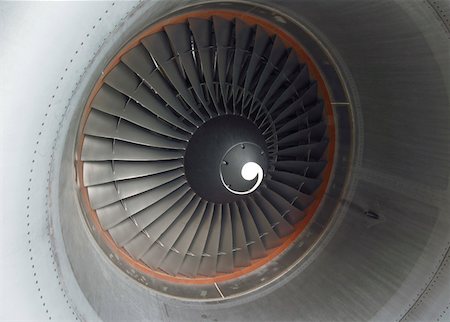spiral - Close-up of a jet engine Stock Photo - Premium Royalty-Free, Code: 628-02062503