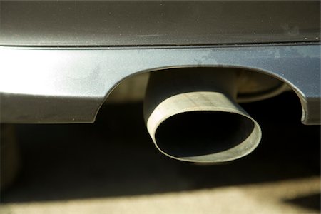 Exhaust pipe of a car, Germany Fotografie stock - Premium Royalty-Free, Codice: 628-02953759