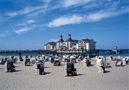 Sellin Pier, Mecklembourg Poméranie occidentale, Allemagne Photographie de stock - Premium Libres de Droits, Code: 628-02953950