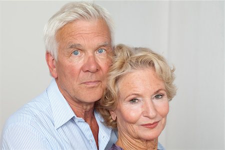 elderly couples - Senior couple side by side Stock Photo - Premium Royalty-Free, Code: 628-03201206