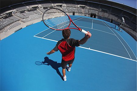 simsearch:622-05602774,k - Young Male Tennis Player Stock Photo - Premium Royalty-Free, Code: 622-05602756