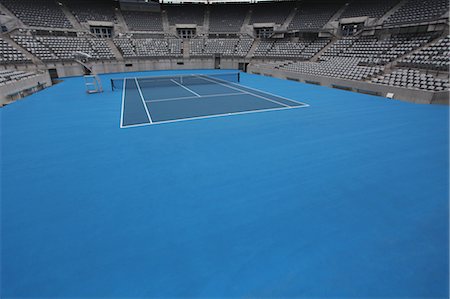 stadium not people - Vue générale de la Hard Court de Tennis Photographie de stock - Premium Libres de Droits, Code: 622-05602785