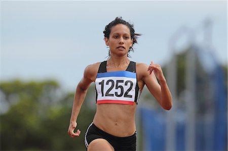 sport professionnel - Athlète féminine Photographie de stock - Premium Libres de Droits, Code: 622-05602834