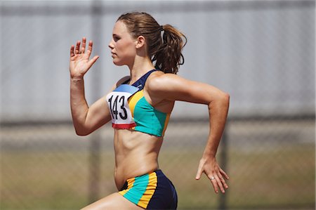 race track - Female Runner Stock Photo - Premium Royalty-Free, Code: 622-05602893