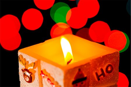 simsearch:633-01573309,k - Close Up Of Burning Candle Stock Photo - Premium Royalty-Free, Code: 622-06010000