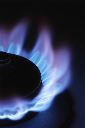 flame - Lit Stove Flame Stock Photo - Premium Royalty-Free, Code: 622-06163813