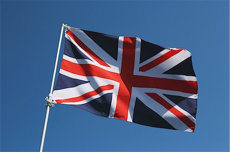 Close Up Of British Flag Foto de stock - Sin royalties Premium, Código: 622-06163859