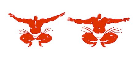 sumo wrestler - Sumo Wrestlers Doing Exercise Stock Photo - Premium Royalty-Free, Code: 622-06190882