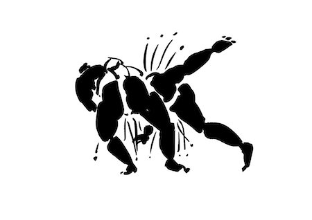 sumo wrestler (male) - Illustration des combattants Photographie de stock - Premium Libres de Droits, Code: 622-06190893