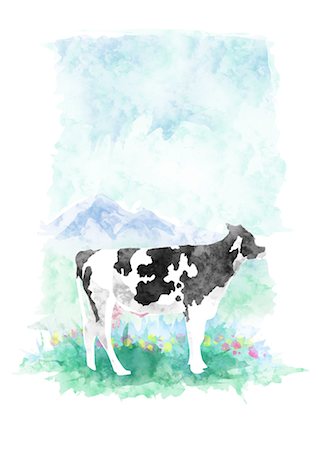 Cow Profile Stock Photo - Premium Royalty-Free, Code: 622-06190999