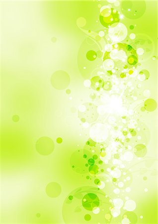 Abstract Green Shiny Bubbles Foto de stock - Sin royalties Premium, Código: 622-06191046