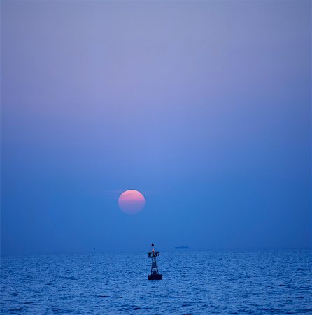 signal towers - Navigation Marker On Sea Stock Photo - Premium Royalty-Free, Code: 622-06191098