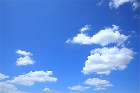 sky cloud sky only - Ciel bleu et nuages blancs Photographie de stock - Premium Libres de Droits, Code: 622-06369626
