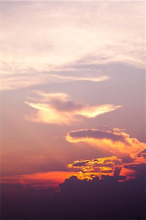 sky cloud sky only - Sunset Stock Photo - Premium Royalty-Free, Code: 622-06369654