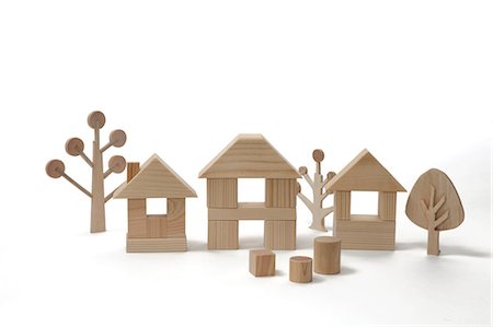 Houses made of building blocks Stock Photo - Premium Royalty-Free, Code: 622-06369979