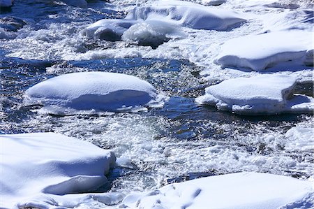 picture of river brooks in winter - Mountain water stream Stock Photo - Premium Royalty-Free, Code: 622-06398248