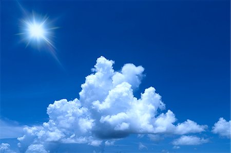 Blue sky and white clouds Stock Photo - Premium Royalty-Free, Code: 622-06398366