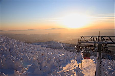 Frozen rime in Zao, Yamagata Prefecture Stock Photo - Premium Royalty-Free, Code: 622-06398581