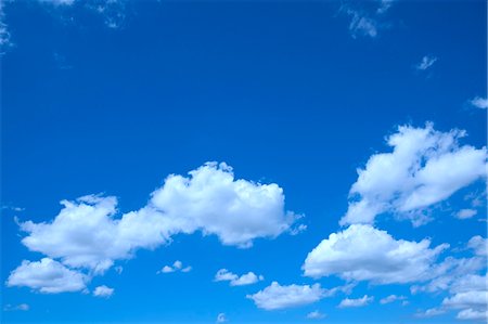 sky only - Blue sky and white clouds Stock Photo - Premium Royalty-Free, Code: 622-06439324