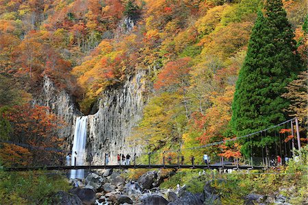 suspended - Naena waterfall, Niigata Prefecture Stock Photo - Premium Royalty-Free, Code: 622-06486976