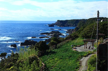 summerhouse - Kiiooshima coast in Kushimoto, Wakayama Prefecture Photographie de stock - Premium Libres de Droits, Code: 622-06487026