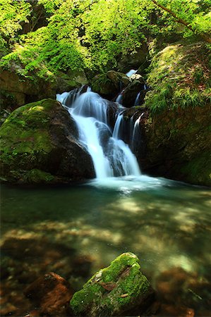 Uguisu waterfall, Tokushima Prefecture Foto de stock - Sin royalties Premium, Código: 622-06487092